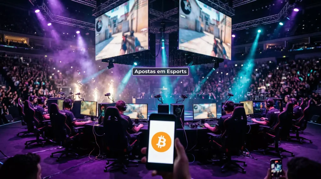 Apostas em eSports com Bitcoin CS2 LoL Dota 2