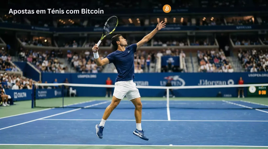 Apostas em ténis com criptomoedas
