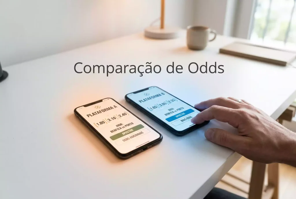 Comparação de odds entre casas de apostas Bitcoin e tradicionais